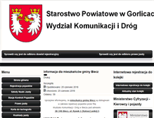 Tablet Screenshot of komunikacja.powiatgorlicki.pl